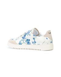 Off-White Floral Print Sneakers