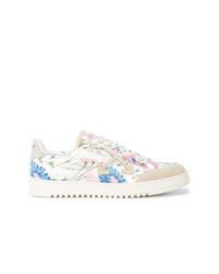 Off-White Floral Print Sneakers