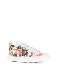 Giuseppe Zanotti X Sw Lee Floral Print Low Top Sneakers