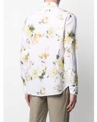 Tintoria Mattei Floral Print Linen Shirt
