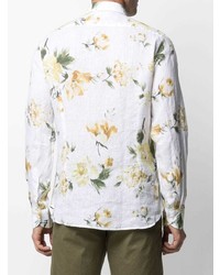 Tintoria Mattei Floral Print Linen Shirt
