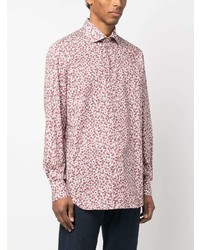 Kiton All Over Floral Print Shirt