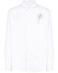 Simone Rocha Floral Embellished Cotton Shirt