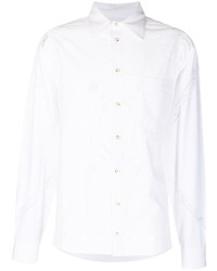 Marine Serre Floral Embroidered Cut Out Shirt