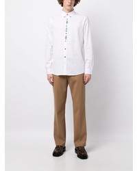 PS Paul Smith Floral Embroidery Cotton Shirt