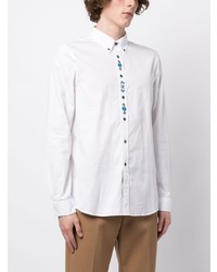 PS Paul Smith Floral Embroidery Cotton Shirt