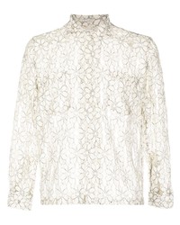Bode Floral Lace Long Sleeved Shirt