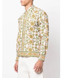 Bode Floral Print Cotton Shirt