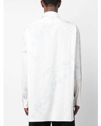 Yohji Yamamoto Floral Print Cotton Shirt