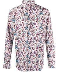 Daniele Alessandrini Floral Print Cotton Shirt