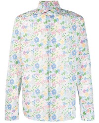 Fedeli Floral Print Cotton Shirt