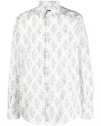 Karl Lagerfeld Floral Print Long Sleeve Shirt