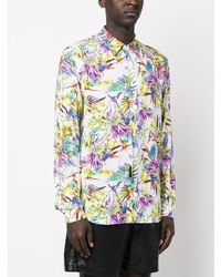 Just Cavalli Floral Print Long Sleeved Shirt