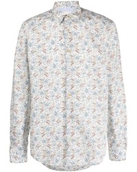 Paul Smith Floral Print Long Sleeved Shirt