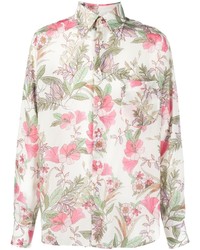 Tom Ford Floral Print Lyocell Shirt
