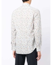 Paul Smith Floral Print Organic Cotton Shirt