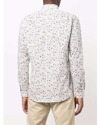 PS Paul Smith Floral Print Stretch Cotton Shirt