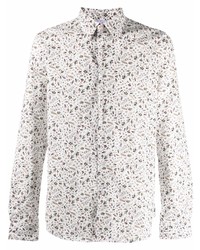 PS Paul Smith Floral Print Stretch Cotton Shirt