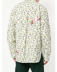 Marni Helicopter Print Floral Shirt