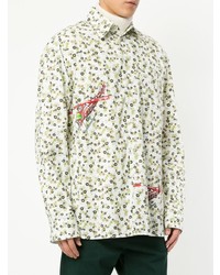 Marni Helicopter Print Floral Shirt