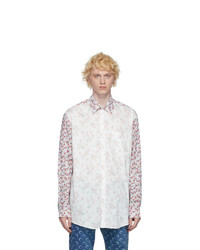 Marine Serre Off White Floral Regenerated Shirt