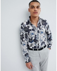 Selected Homme Slim Fit Shirt With All Over Print