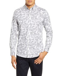 Ted Baker London Youcan Bold Slim Fit Floral Button Up Shirt