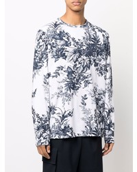 Erdem Floral Print Long Sleeve Cotton T Shirt
