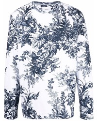 Erdem Floral Print Long Sleeve Cotton T Shirt