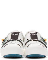 Fendi White Flowerland Sneakers