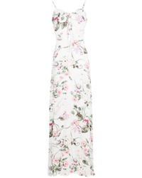 Boohoo Aiana Floral Lace Up Maxi Dress