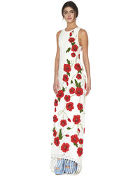 Alice + Olivia Bonny Floral Embroidered Gown