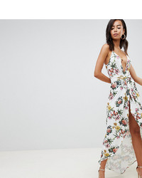 Asos Tall Asos Design Tall Slinky Occasion Maxi Dress In Floral Print