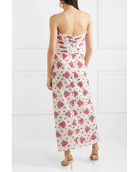 Rebecca de Ravenel Dandelion Less Floral Print Cotton Maxi Dress