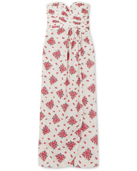 Rebecca de Ravenel Dandelion Less Floral Print Cotton Maxi Dress