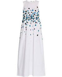 Suno Embellished Cotton Maxi Dress