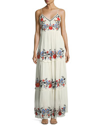 Glamorous Floral Embroidered Maxi Dress