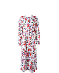 MSGM Floral Print Maxi Dress