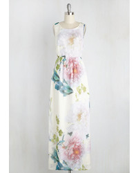Liza Luxe Collection Central Park Processional Maxi Dress In Ivory