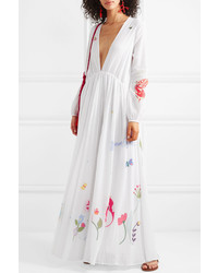Mira Mikati Printed Cotton Gauze Maxi Dress