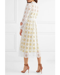 Diane von Furstenberg Leandra Broderie Anglaise Cotton Maxi Dress