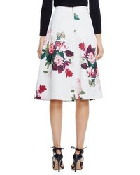 Vince Camuto Floral Midi Skirt