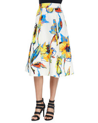 Milly Pop Art Lana Midi Skirt