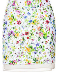 Giambattista Valli Embroidered Floral Mini Skirt