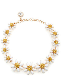 Dolce & Gabbana Crystal And Glass Edelweiss Necklace
