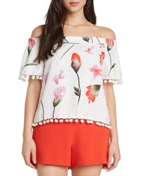 Willow & Clay Jacquard Off The Shoulder Top