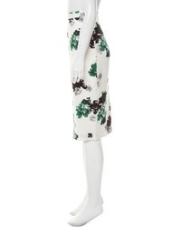 A.L.C. Silk Floral Print Skirt