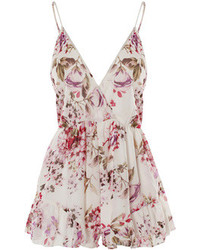 White Floral Playsuit