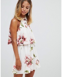 Girl In Mind Double Layer Floral Playsuit