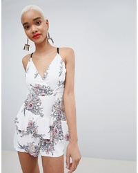 PrettyLittleThing Floral Playsuit